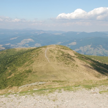 Die Mittelspitze von der Rosssteige auf dem Munti Gihor - 47