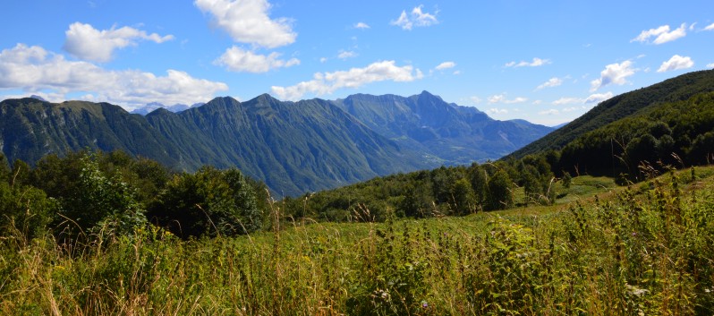 Die Mittelspitze von der Rosteige auf dem Stol in Slowenien - 09