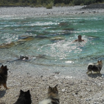 Soca in Slowenien - Badetag 03